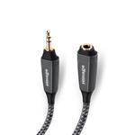
HImage-Audio cable 3.5 mm jack stereo male/3.5 mm jack stereo female, 1.5 m, gray
