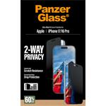 
PanzerGlass-UWF 2-Way Privacy Tempered Glass with Applicator for iPhone 17/16 Pro, Black
