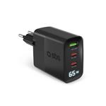 
SBS-Travel adapter LCD 2x USB-C/USB-A, 65 W, PD, black
