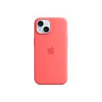 
Apple-Silicone Case with MagSafe for iPhone 15, Guava
