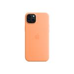 Apple-Silicone case with MagSafe for iPhone 15 Plus, orange sorbet