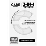 CARE - Bundle Hoops + Tvrdené sklo UWF + Puzdro Urban Combat pre iPhone 16 Pro