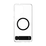 CARE - Kickstand case with black QI for Samsung Galaxy S26 Ultra, transparent