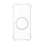 CARE - Puzdro Samba s bielym QI pre Samsung Galaxy S26, transparentná