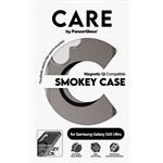 CARE - Puzdro Smokey s čiernym QI pre Samsung Galaxy S25 Ultra, čierna