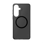 CARE - Smokey case with black QI for Samsung Galaxy S26+, black