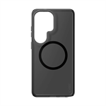 CARE - Smokey case with black QI for Samsung Galaxy S26 Ultra, black