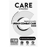 
CARE-Urban Combat case with black QI for Samsung Galaxy S25 Edge, transparent
