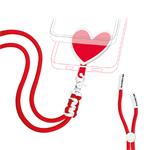 case&amp;me-Funky Lace necklace for smartphones, red heart