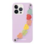 case&amp;me-Love String case for iPhone 13, purple