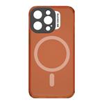 case&amp;me-Neon case with MagSafe for iPhone 14 Pro, orange