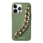 case&me - Puzdro Classy String pre iPhone 12/12 Pro, zelená