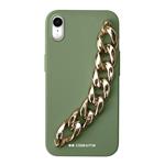 case&me - Puzdro Classy String pre iPhone XR, zelená