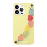 case&me - Puzdro Love String pre iPhone 12/12 Pro, žltá