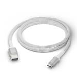 dbramante1928 - Kábel USB-C/USB-A, 18 W, re-charge, opletený, 1,2 m, biela
