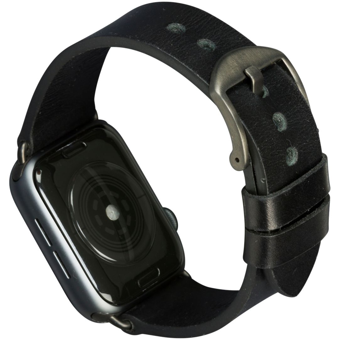 dbramante1928 - Remienok Bornholm pre Apple Watch 44 mm, black/space grey