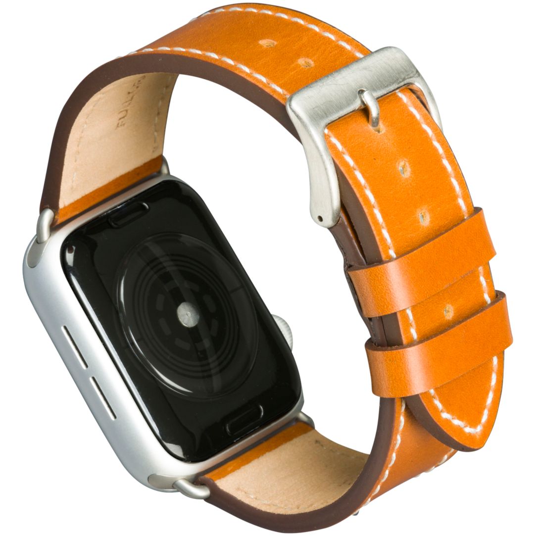 dbramante1928 - Remienok Copenhagen pre Apple Watch 44 mm, tan/silver