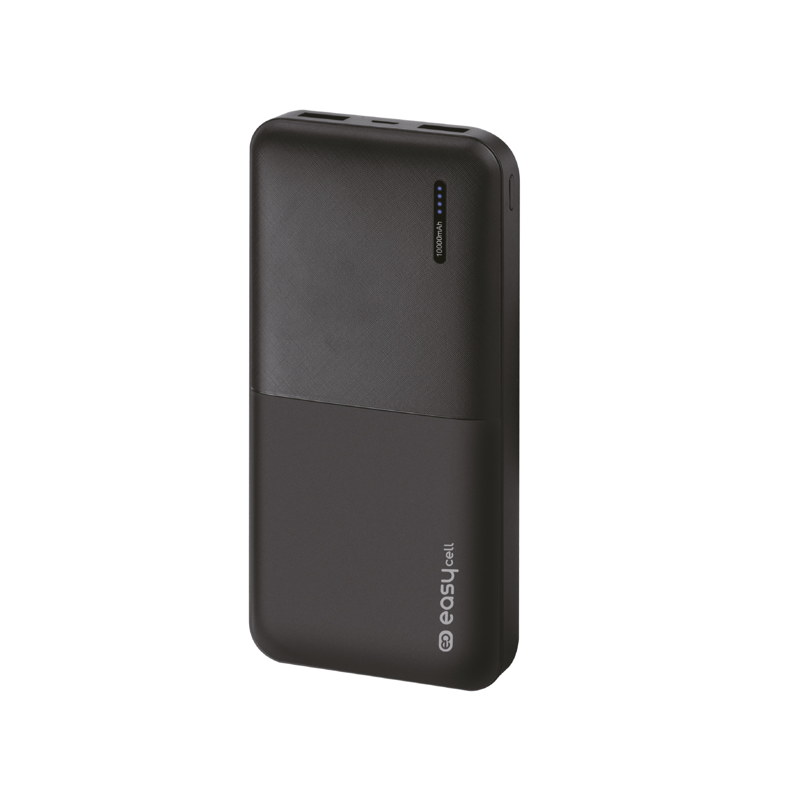 EasyCell - PowerBank 10000 mAh, 2x USB 2,1 A, čierna