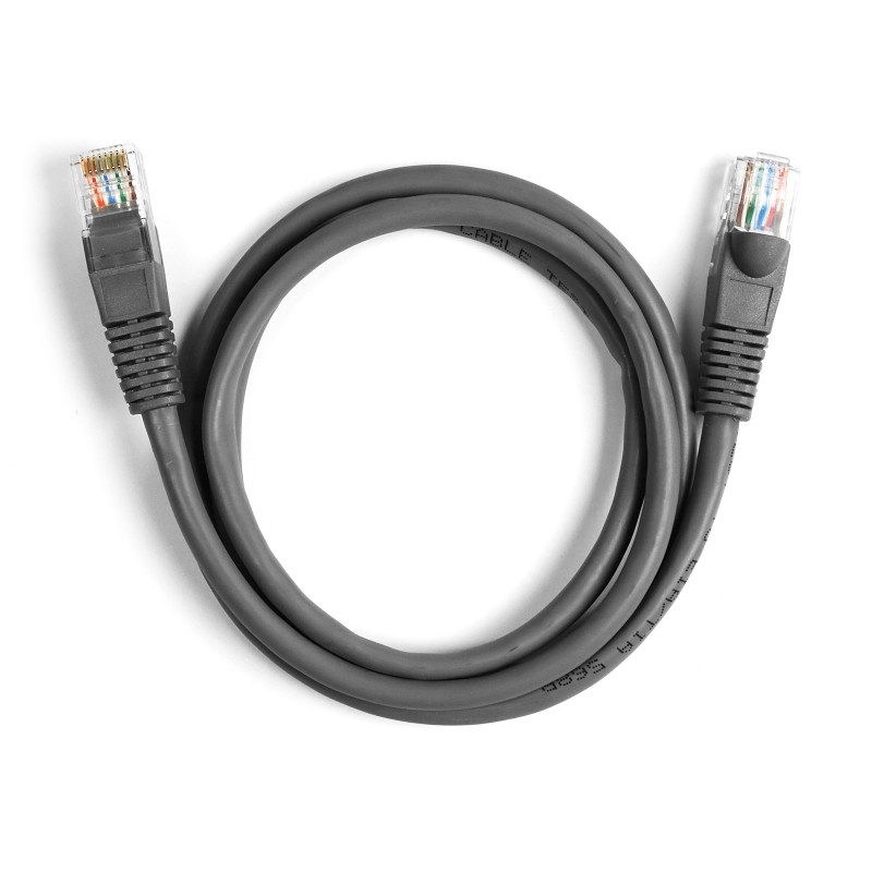 Ekon - Kábel LAN UTP patch, Cat 5e, RJ45, dĺžka 1 m, sivá