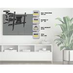 Ekon-Nástěnný držák s dvojitým ramenem pro TV, 32-85'', 60 kg