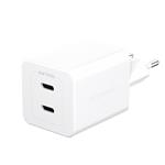 empower - Multiple Charger Grand Prix 2x USB-C, GaN, 45 W PD, silver white