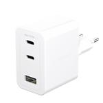 empower - Multiple Charger Grand Prix 2x USB-C/USB-A, GaN, 70 W PD, silver white