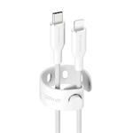 empower - Racing cable USB-C/Lightning 60 W, 1,2 m, silver white