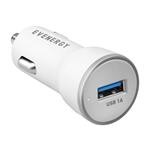 EVENERGY - Autonabíjačka 1x USB-A 1 A, polybag balenie, biela