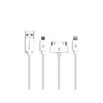 
EVENERGY-Cable USB-A/Micro-USB/Lightning/Dock, 5 W, Multi, white
