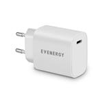 EVENERGY - Cestovný adaptér USB-C, 10 W, biela