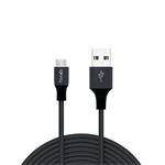 Fonex - Kábel USB-A/Micro USB, 12 W, Speed Charge, 1 m, čierna