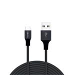 Fonex - Kábel USB-C/USB-A, 12 W, Speed Charge, 1 m, čierna