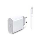 
Fonex-PD USB-C/Lightning travel charging set, 20 W, white
