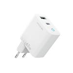 
Fonex-Travel adapter USB-C/USB-A, PD, 65 W, white
