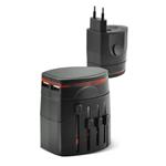 
Fonex-Universal travel adapter for EU/USA/AUS/UK, black
