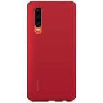 Huawei - Puzdro Silicone Cover pre Huawei P30, červená