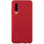 Huawei-Silicone Cover for Huawei P30, red