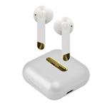 JAZ-Bezdrátová sluchátka TWS Hoox s nabíjecím pouzdrem 400 mAh, white pearl