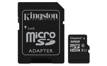 Kingston - microSDHC pamäťová karta Canvas Select Plus, 32 GB, SD adaptér