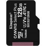 Kingston-MicroSDXC Canvas Select Plus Memory Card 100R A1 C10, 128 GB