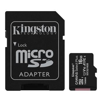 Kingston - microSDXC pamäťová karta Canvas React, 128 GB, SD adaptér