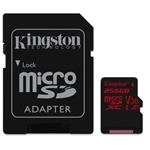 Kingston - microSDXC pamäťová karta Canvas React, 256 GB, SD adaptér