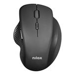 nilox - Bezdrôtová ergonomická myš NXMOWI3001, 3200 DPI, čierna