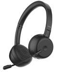 nilox - Bezdrôtový Stereo Headset s mikrofónom, Bluetooth, Dongle USB-C/USB-A, ENC, čierna