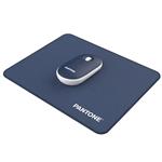 PANTONE - Set PT-MP002N bezdrôtová myš a podložka, modrá