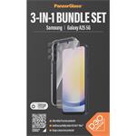 
PanzerGlass-Bundle Hoops + Tvrzené sklo UWF + Hard Case D3O pro Samsung Galaxy A25 5G, transparentní
