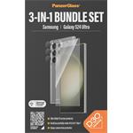 
PanzerGlass-Bundle Hoops + Tvrzené sklo UWF + Hard Case D3O pro Samsung Galaxy S24 Ultra
