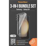 
PanzerGlass-Bundle Hoops + Tvrzené sklo UWF + Hard Case D3O pro Samsung Galaxy S24
