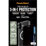 
PanzerGlass-Bundle Hoops + Tvrzené sklo UWF Privacy + Hard Case pro iPhone 16 Plus
