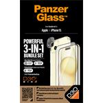 
PanzerGlass-Bundle PicturePerfect + Tvrzené sklo UWF + Hard Case D3O pro iPhone 15
